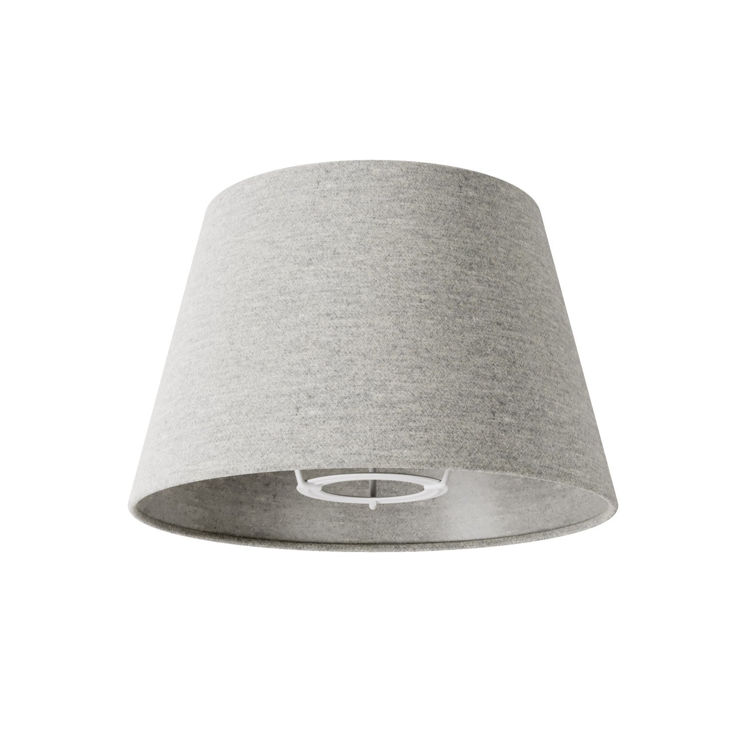 Paralume Impero S con attacco E27 per lampada da tavolo o applique - Made in Italy - Lana Grigio Chiaro