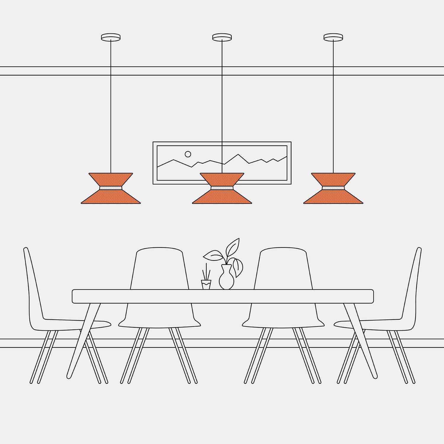 Paralume in tessuto Clessidra Cinette aragosta - Made in Italy Arenal sabbia