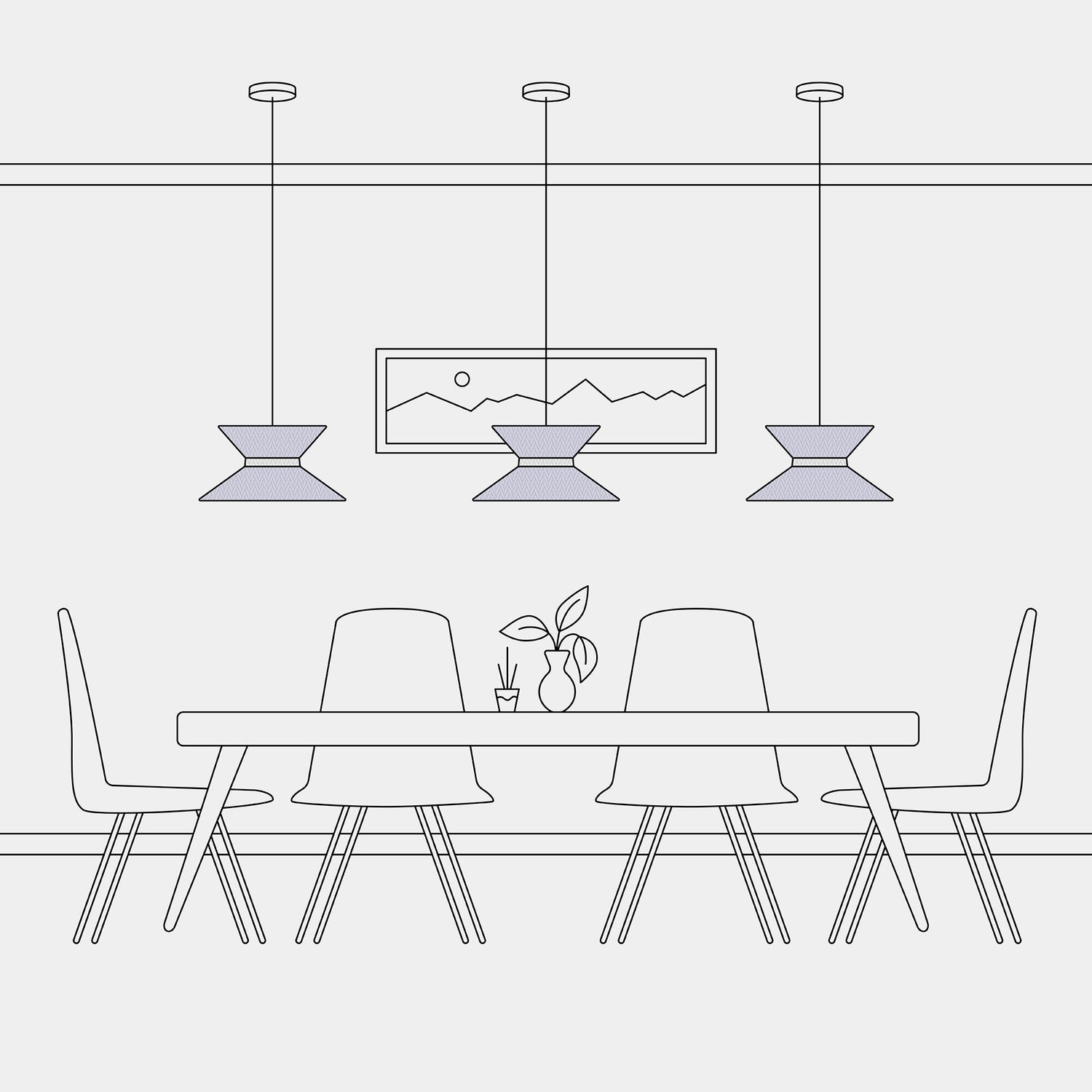 Paralume in tessuto Clessidra Teletta lilla - Made in Italy Arenal sabbia