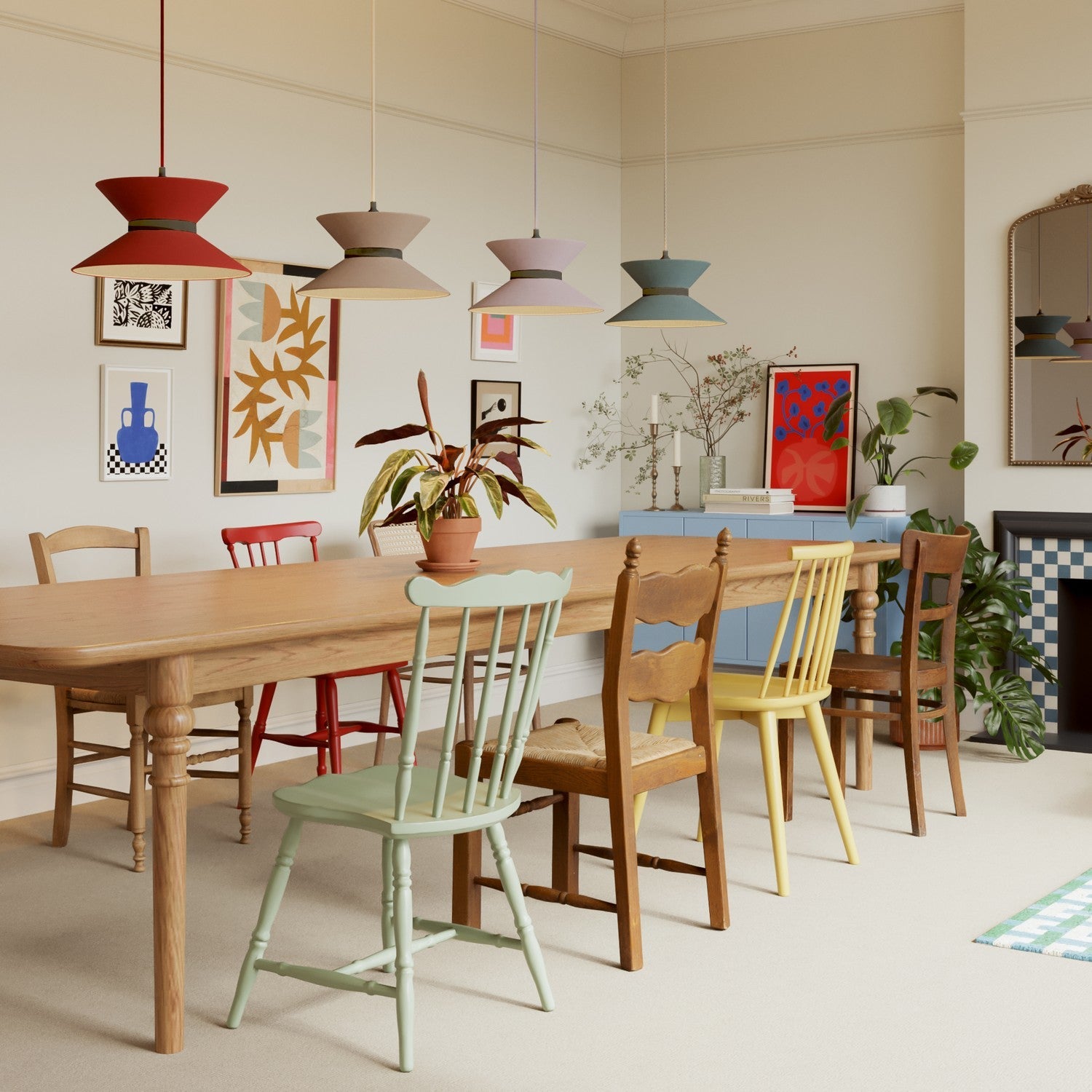 Paralume in tessuto Clessidra Teletta rosso - Made in Italy Teletta antracite