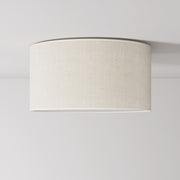 Plafoniera in tessuto Medium Juta chiara - Made in Italy