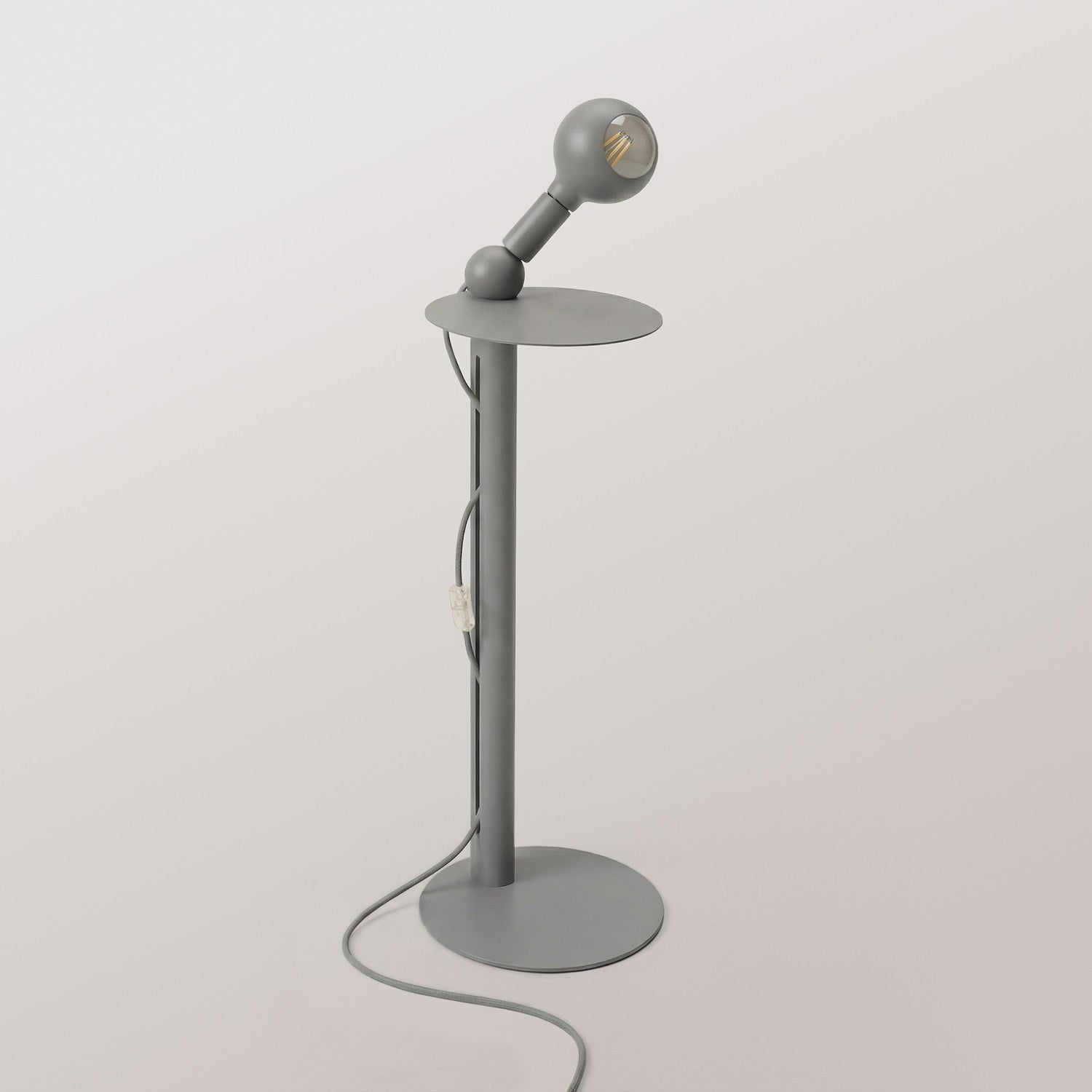 Rocco - Lampada da terra con lampadina Camo - Grigio