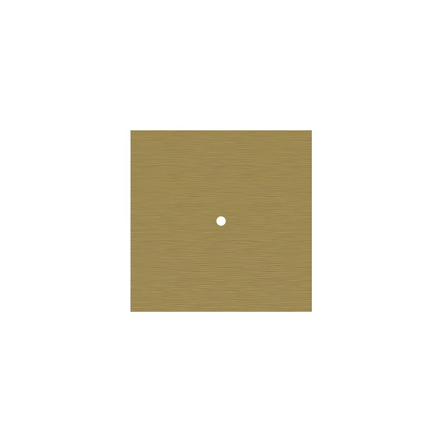 Rosone Rose-One quadrato, 200 mm con 1 foro e 4 fori laterali - Dibond Ottone satinato Bianco