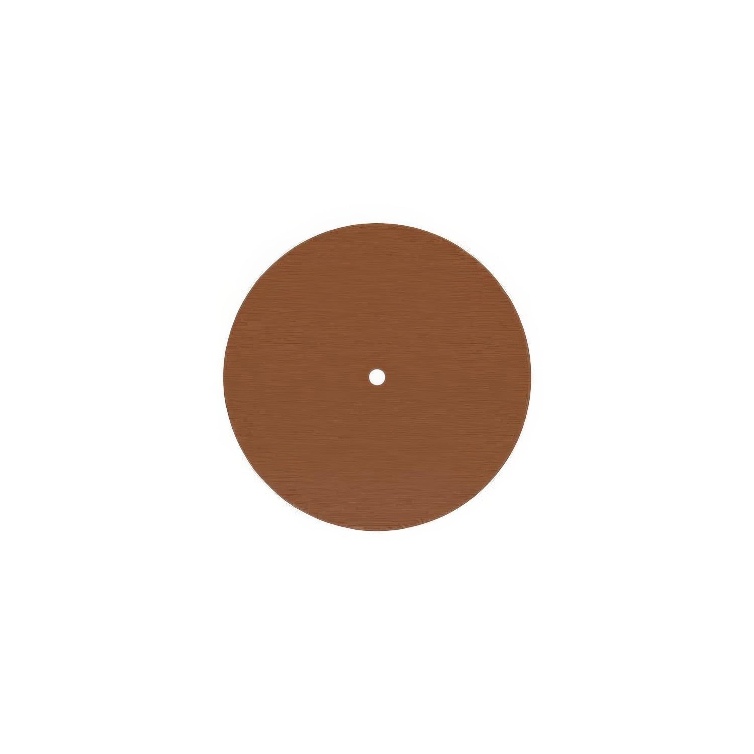 Rosone Rose-One rotondo, diametro 200 mm con 1 foro e 4 fori laterali - Dibond Rame satinato Bianco