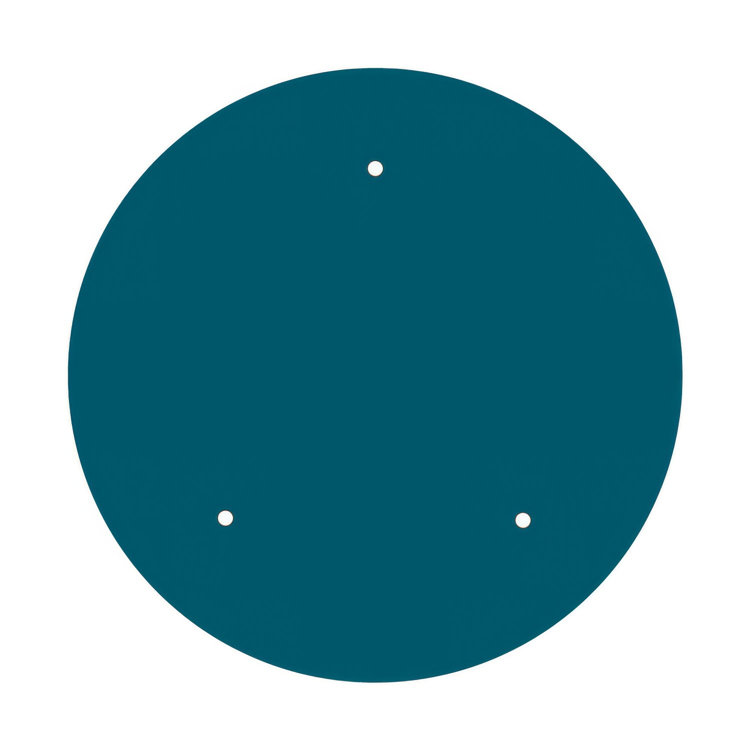 Rosone XXL Rose-One rotondo, diametro 400 mm con 3 fori e 4 fori laterali - Petrolio Bianco