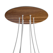 Rosone XXL Rose-One rotondo, diametro 400 mm con 6 fori e 4 fori laterali - Legno Bianco