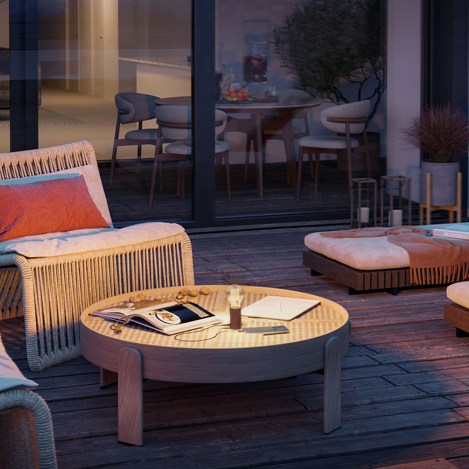 SI! Lampada portatile a 5V con lampadina A60 - Rame satinato